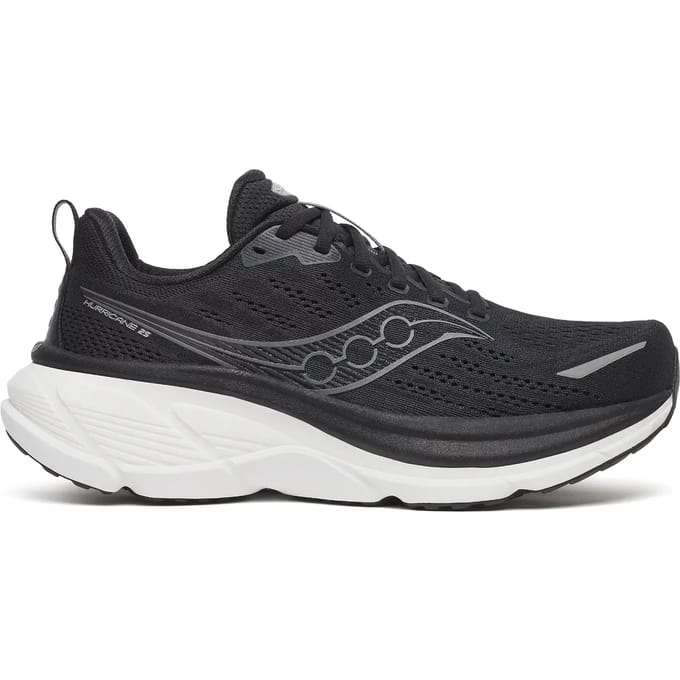Saucony Hurricane 25 Stabiliteitsschoen Heren-zwart, wit
