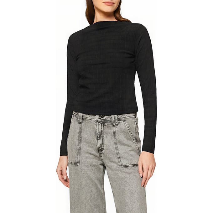 s.Oliver  T-shirts Black Taglia: 44 | Maglie a manica lunga Outlet | Donna | Nero