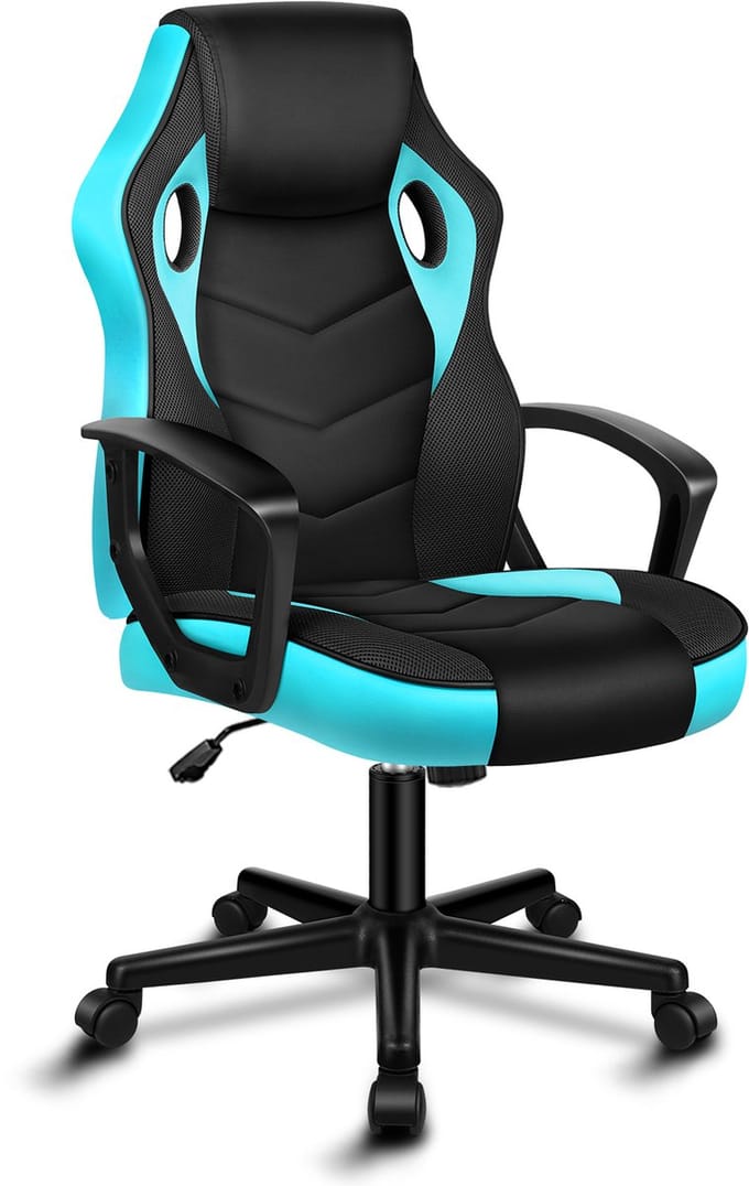 ALFORDSON Race bureaustoel, draaibare PC-gamingstoel.