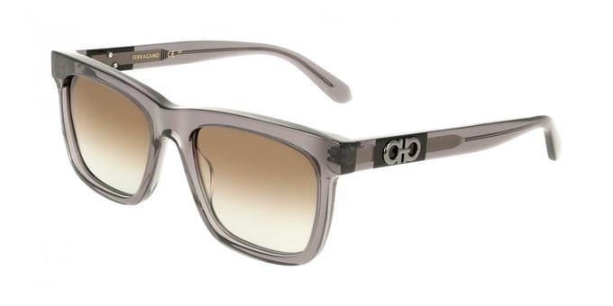 Ferragamo SF2113S Transparent grey 55/19/145 MAN Zonnebrillen