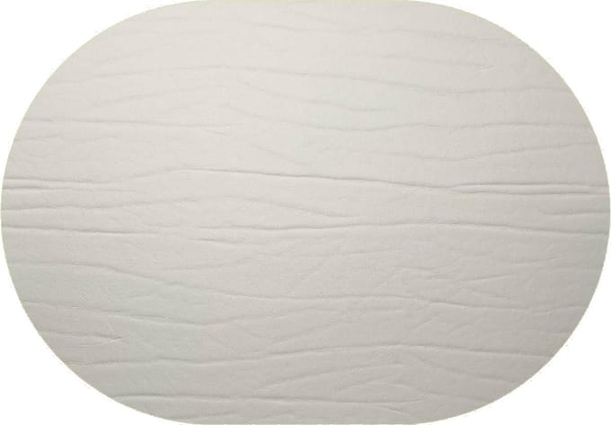 Daff Leatherixx Dumbo Placemat - Leer - Ovaal - 34 x 42 cm - Silver