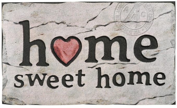 MD Entree - Deurmat - Schoonloopmat - Ecomat - Sweet Home - 46 x 76 cm
