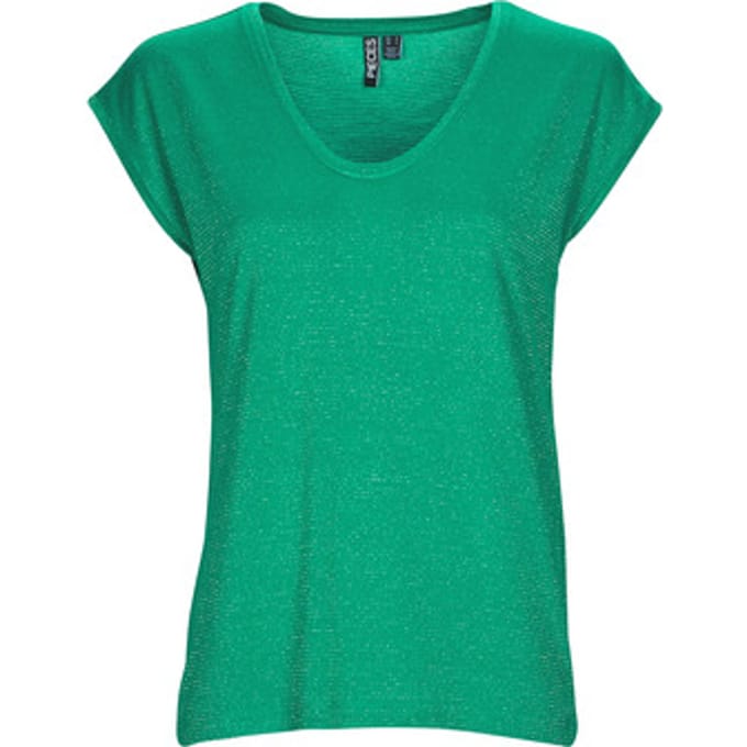 PIECES PCBILLO TEE LUREX STRIPES NOOS Dames T-shirt - Maat M