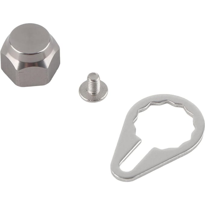 Moulinet de pêche Poignée Gauche Droite Plaque de Blocage Vis Écrou Capuchon Accessoire DIY Left Grey
