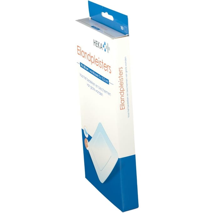 Hekaplast Eilandpleister 10cm x 20cm steriel 10 Stuks