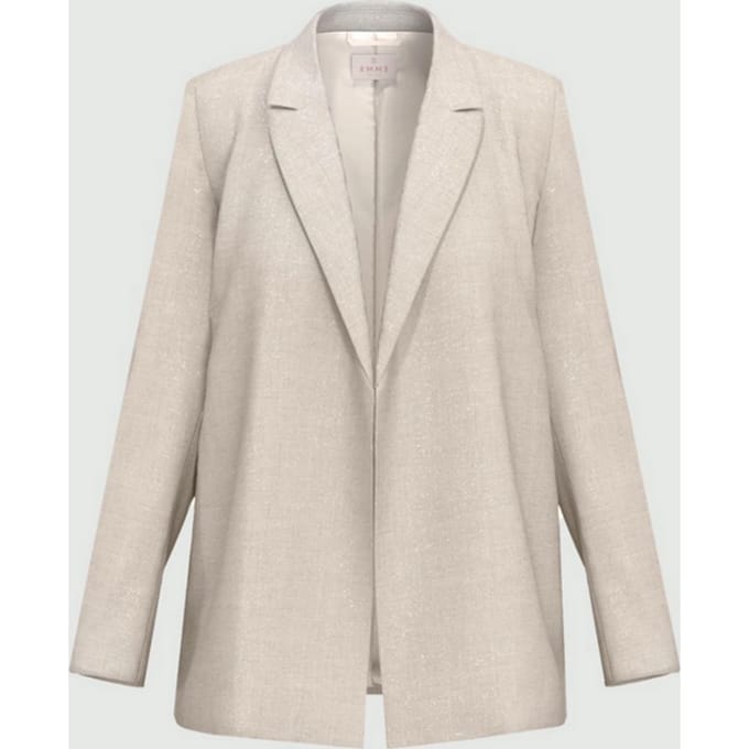 grijze viscose jas