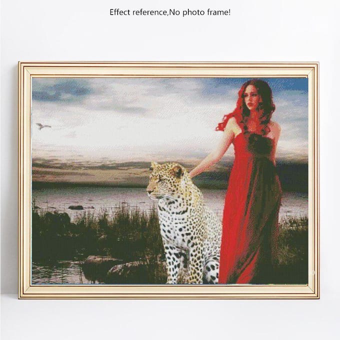 Peinture diamant 5d, perceuse complète, carré pour filles, broderie d'animaux 20X30 gray