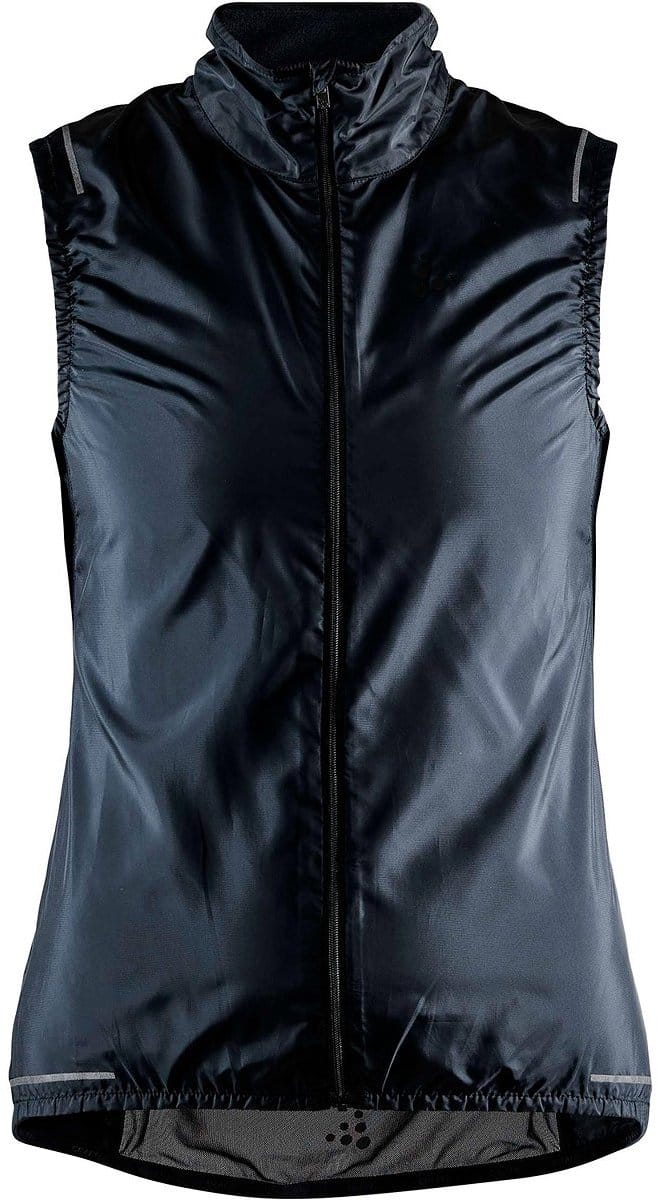 Craft Adv Essence Light Mouwloos Fietswindjack Dames - Zwart | Maat: XL