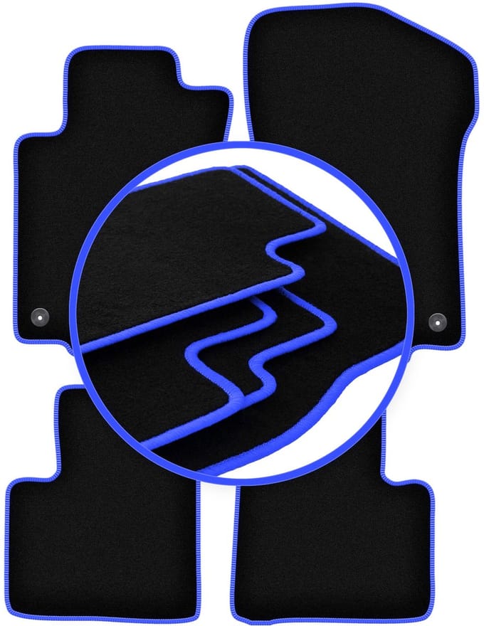 CARLUX-BLUE automatten voor: Mercedes ML W164 SUV (2005-2011)