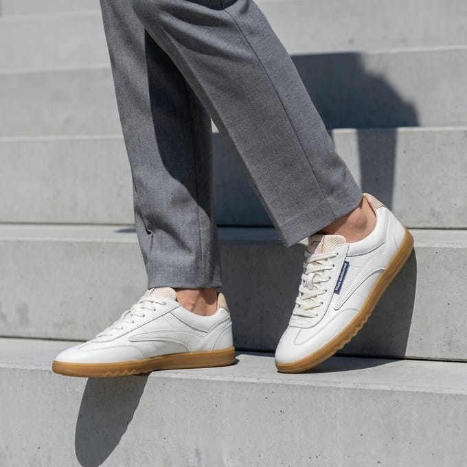 Floris van Bommel Floris van Bommel De Zaler Sneakers wit Leer