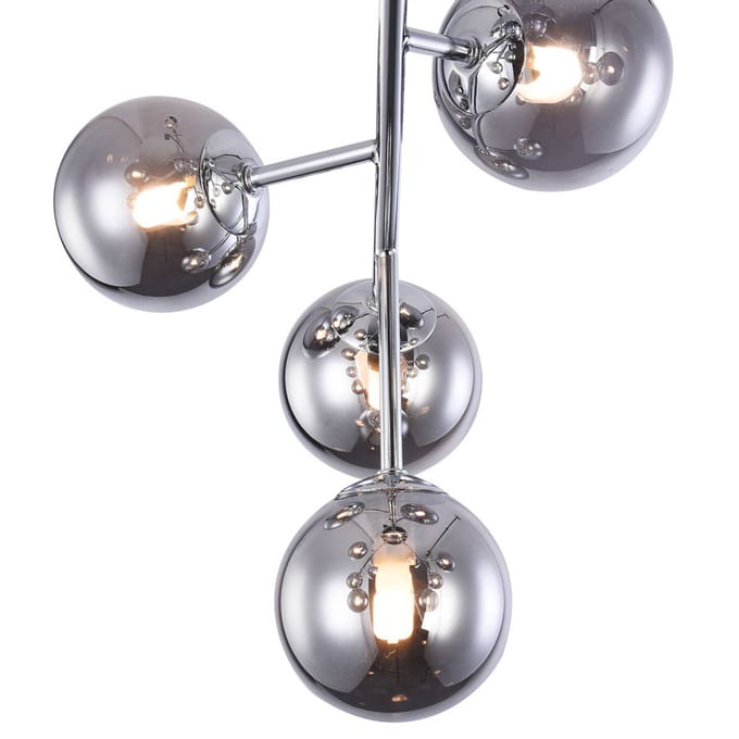 Maytoni Plafondlamp Dallas met 12 glasbollen, chroom