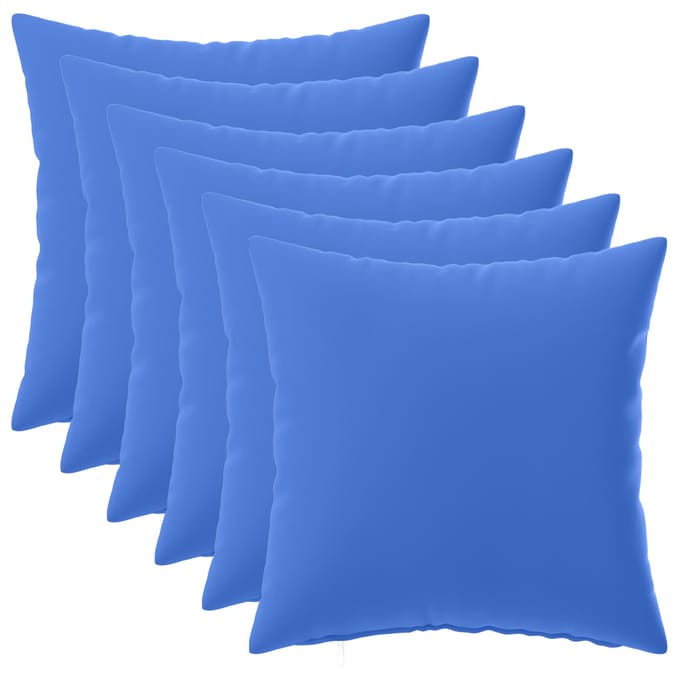 vidaXL - Kussensloop - 6 - pcs - HEERLEN - Koninklijk - Blauw - 30 - x - 30 - cm - Polyester