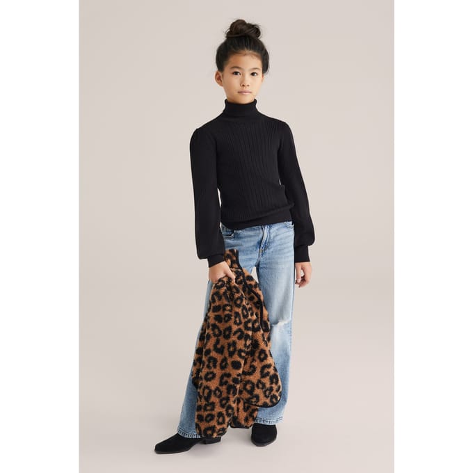 We Fashion Knitted Pullover Black Größe: 170/176 | Strickjacken Outlet | kids | Schwarz