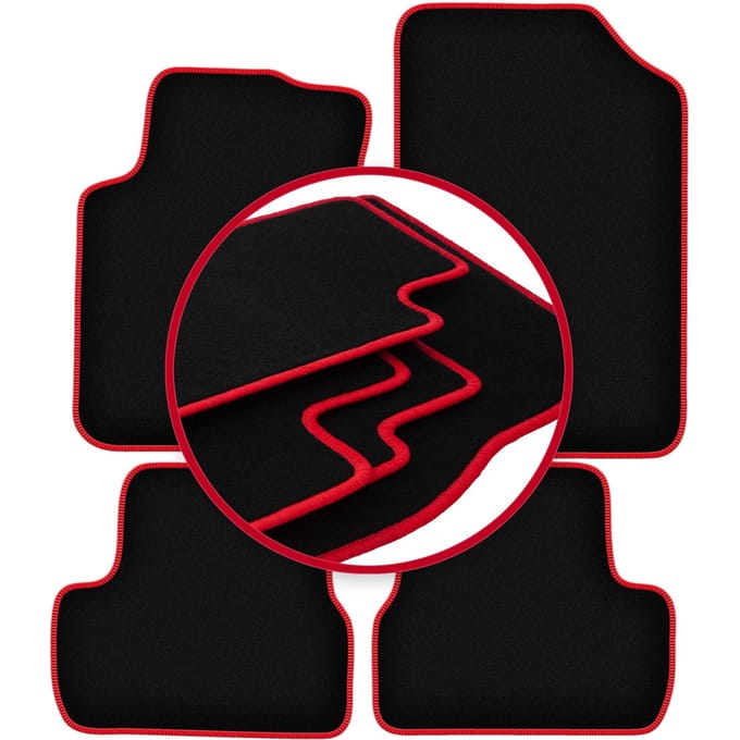CARLUX-RED automatten voor: Citroen C3 I hatchback (2002-2009)