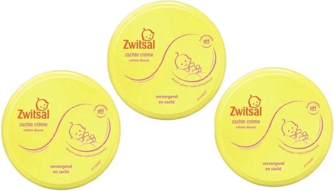 Zwitsal - Zachte Creme Pot - 3 x 200 ml - Voordeelverpakking