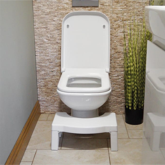 Aidapt Toiletkrukje - Toiletkruk WC krukje opvouwbaar - Wit