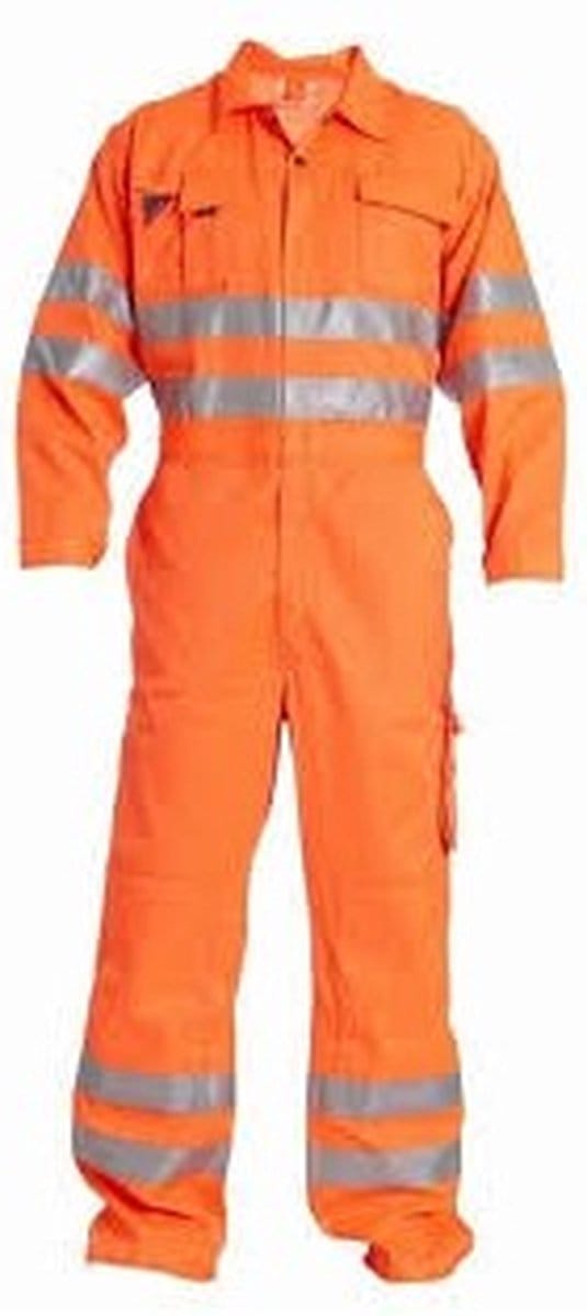 F. engel fluorescerend overall | maat M