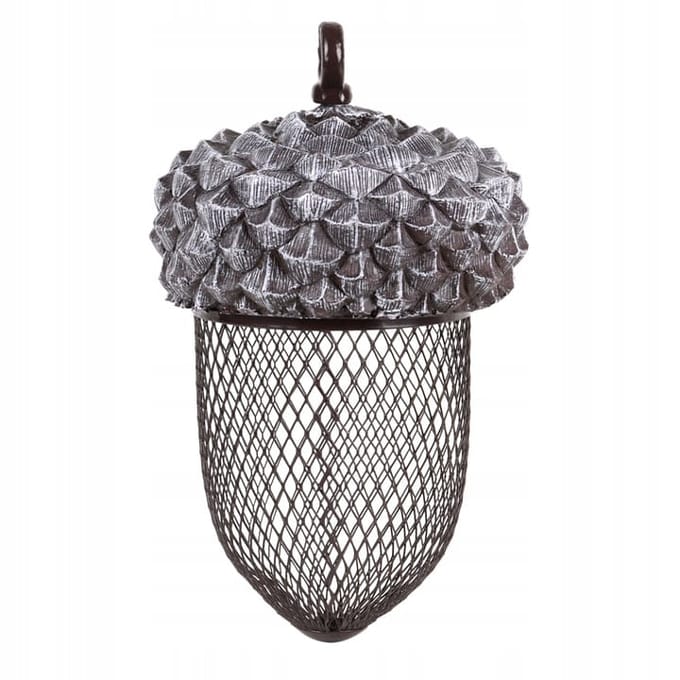 Esschert Design Pindavoedersilo - Vogelvoederhuisje - Grijs - 14 cm x 22 cm