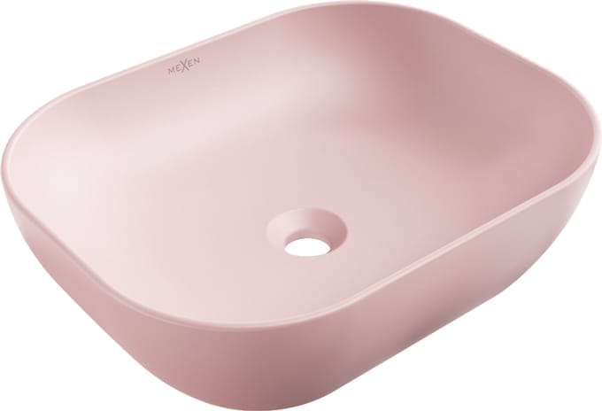 Mexen Rosa opzetwastafel 50 x 40 cm, roze mat - 21095044