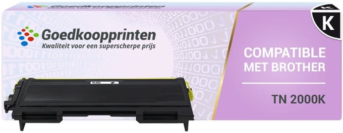 Huismerk Brother TN-2000 toner Zwart - 2.600 afdrukken