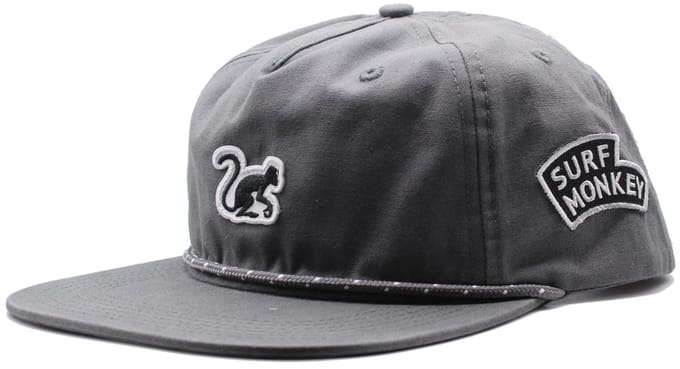 5-panel pet met trekkoord voor heren/dames - 100% biologisch katoen - One size (grijs)