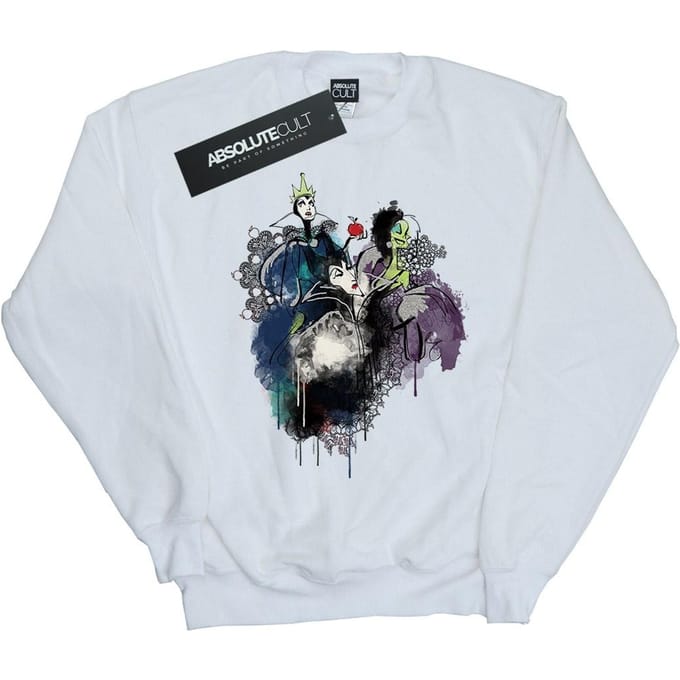 Disney Dames/Dames Schurken Sweatshirt (Wit)