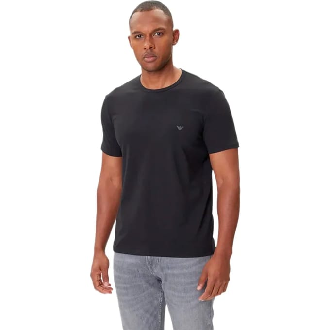 Emporio Armani Stretch Jersey Loungewear Shirt Heren (2-pack) - Maat S