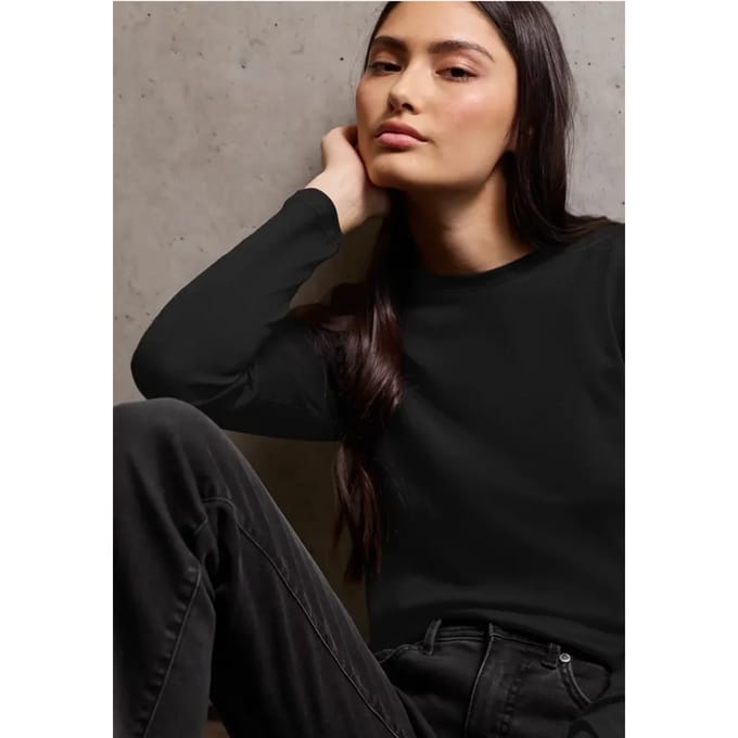 Basic shirt met lange mouwen