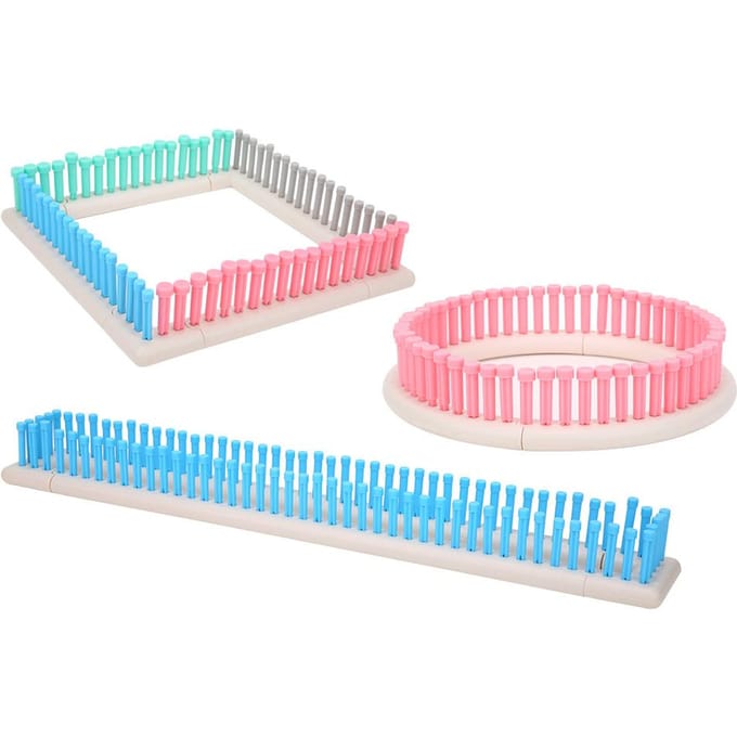 Multifunctionele Breiweefgetouwset voor Muts Sjaal Handmatig ABS Plastic Breien DIY Gereedschap white