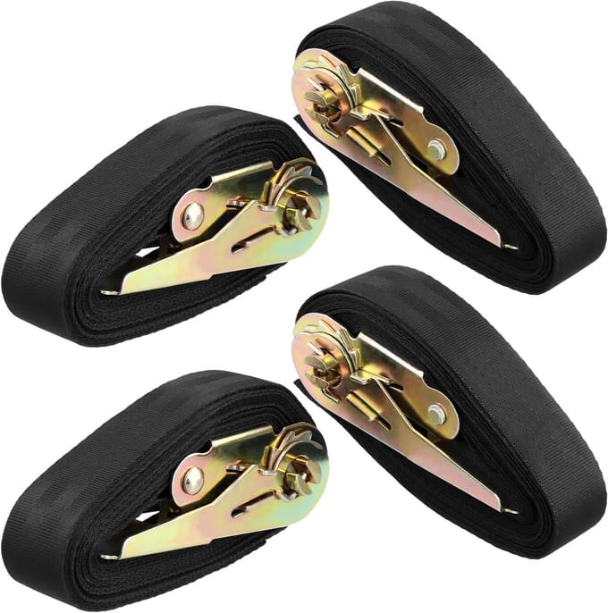 Solidchoice - Set van 4 Weerbestendige Ratchet Straps 4 m