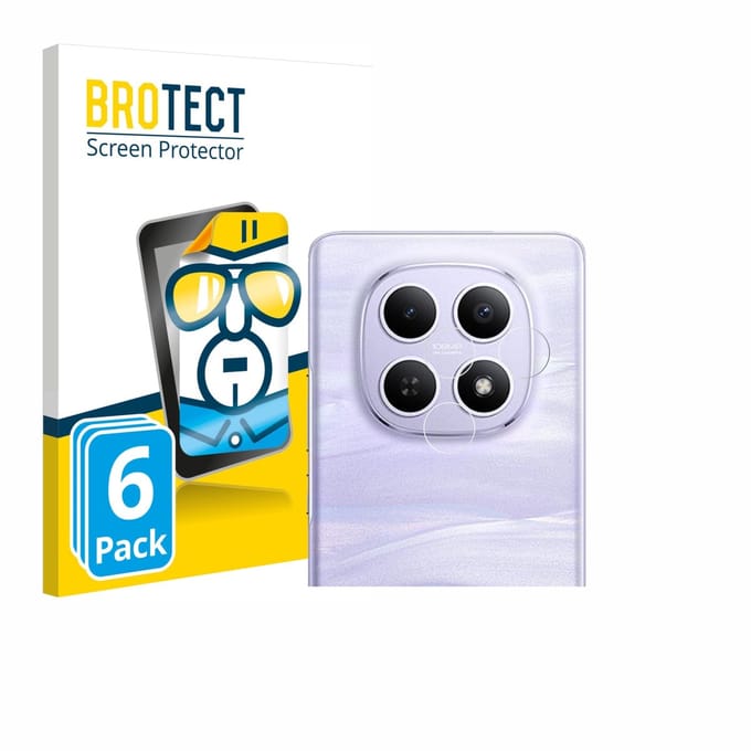 BROTECT - Screenprotector voor Xiaomi Redmi Note 15 4G (ALLEEN Camera) - Folie Beschermfolie transparant 6 Stuks