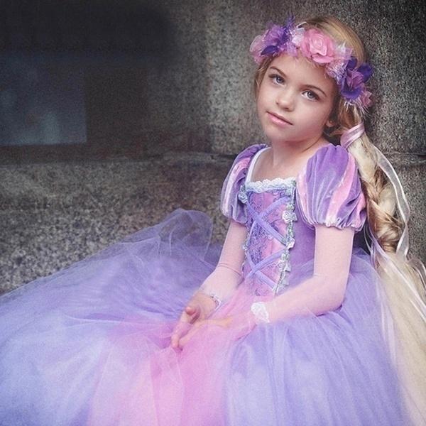 Jupes d'été et Robe de Princesse Cendrillon d'Halloween Robe de Gaze pour Filles Jupe Short 110cm bleu