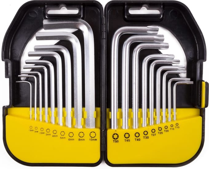 Hofftech Inbus- en Torx Set 18 Delig Profi Box