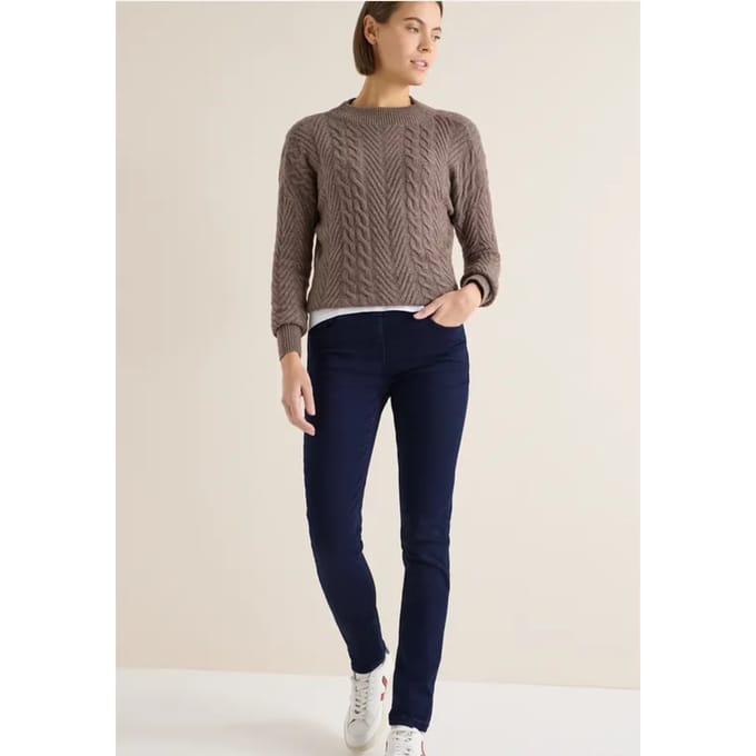 Jeans met elastische tailleband