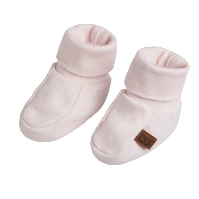 Baby's Only Slofjes Melange - Classic Roze - 3-6 mnd - 100% ecologisch katoen - GOTS