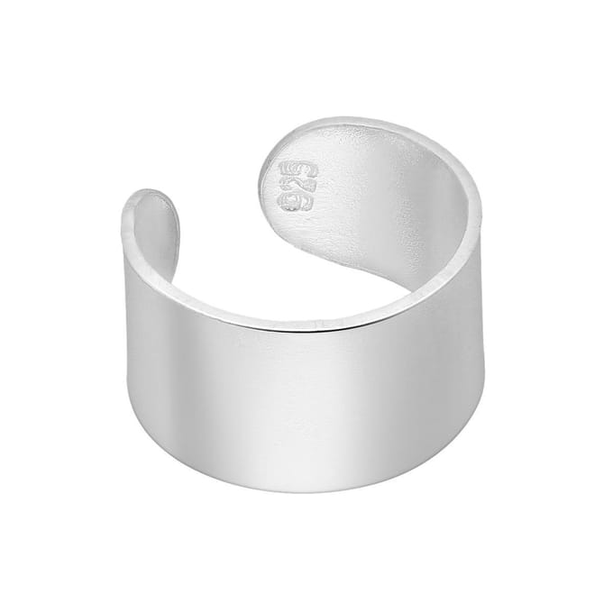 EAR IT UP - Ear cuff - Breed - Wide - Zilver - 10 x 6 mm - 1 stuk