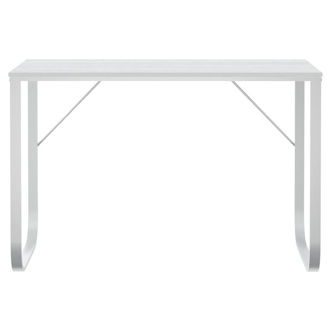 vidaXL - Computerbureau - 110x60x73 - cm - spaanplaat - wit
