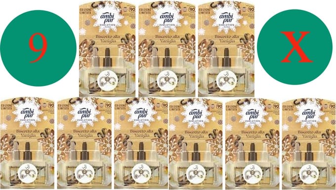 Ambi Pur 3Volution Vanille Boeket - Navulling - 9 stuks 8006540719916