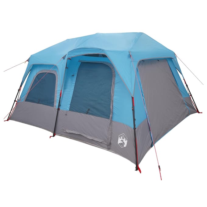 vidaXL - Directe - Tent - 8-persoons - Blauw - 185T - Polyester - met - PU - Coating