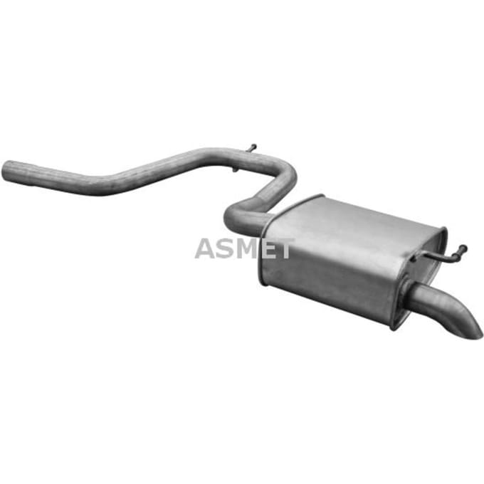 Geluiddemper achter ASMET 07.202
