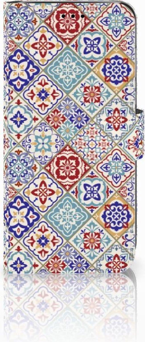 Book Case voor Huawei P20 Lite Bookcase Tiles Color