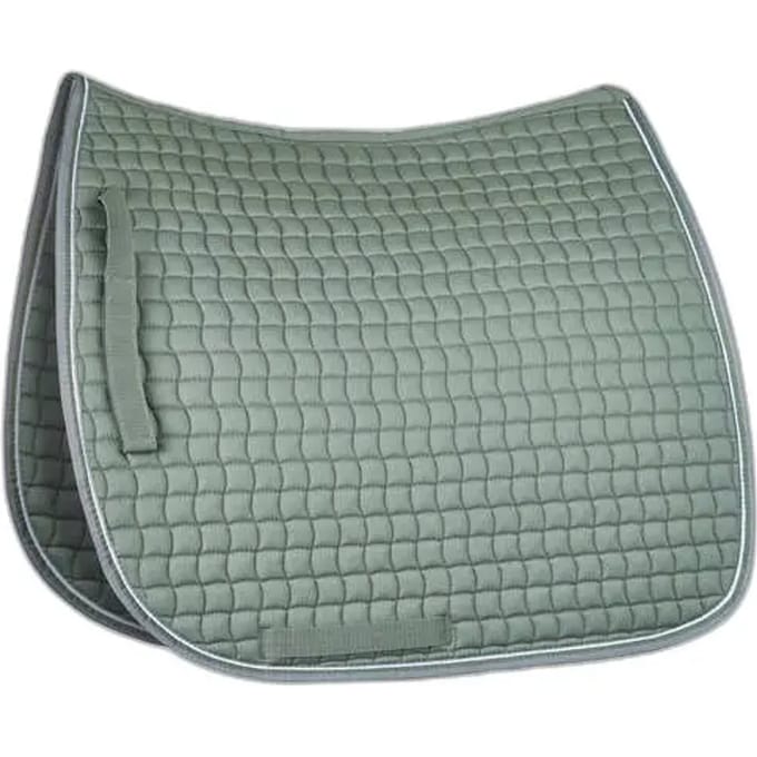 Horze Adepto Dressuurzadeldek, Beetle Khaki Green, Pony