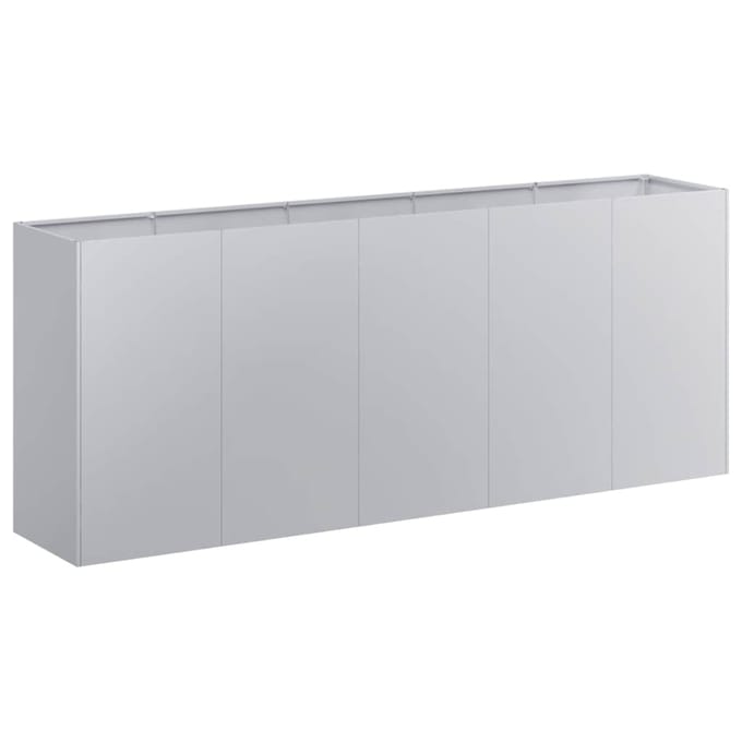 vidaXL - Plantenbak - 200x40x80 - cm - gegalvaniseerd - staal