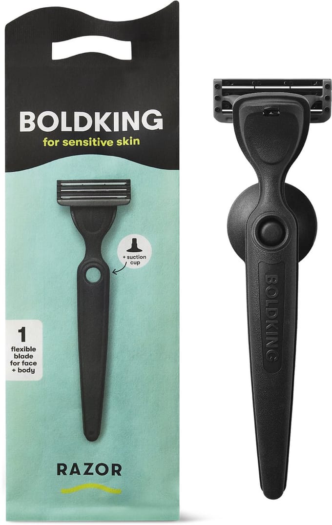 Boldking Scheermes met scheermesjes Sensitive - Scheerset mannen & Vrouwen - Gevoelige Huid - Heren & Dames - Razor Blade Mannen