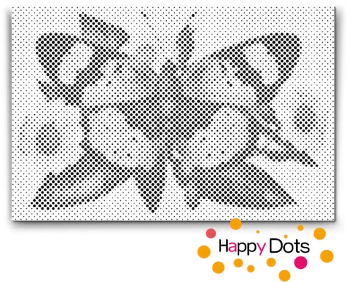 HappyDots DOT Painting Vlinders 03 - 20x30cm