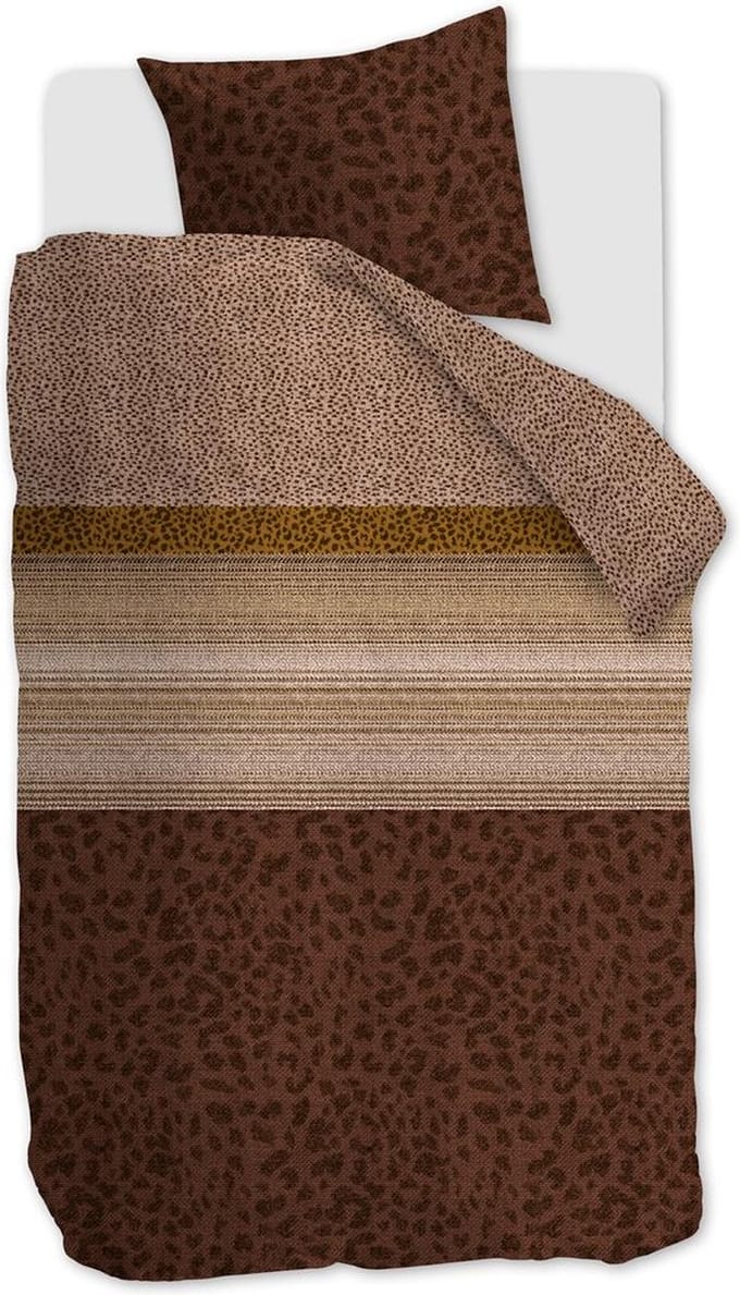 Beddinghouse Feis dekbedovertrek - Eenpersoons - 140x200/220 - Steenrood