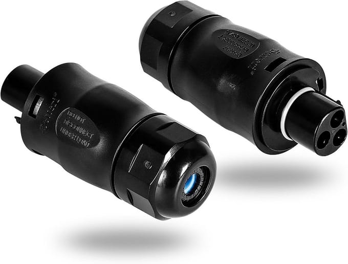 Waterdichte Stroomstekker voor Micro-omvormers 3-polig IP68