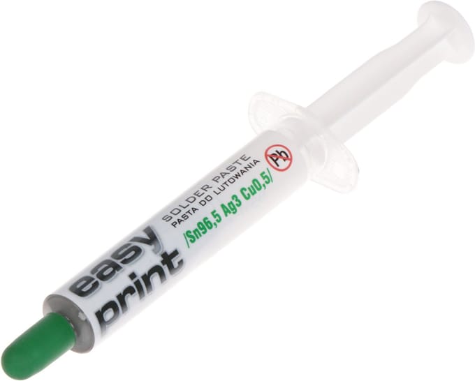 Termopasty | AGT-028 | Soldeerpasta Easy Print /Sn96.5Ag3Cu0.5/ | Voor SMD componenten | 6 ml. spuit