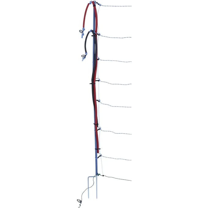 AKO Wolvennet 122 cm dubbele punt 50 m wit/blauw TitanNet Premium Vario
