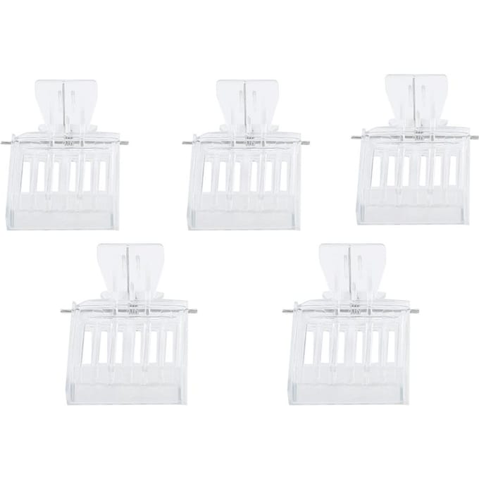 Lot de 5 pinces en plastique pour attraper les reines, cage pour attraper les abeilles, outil d'apiculture white